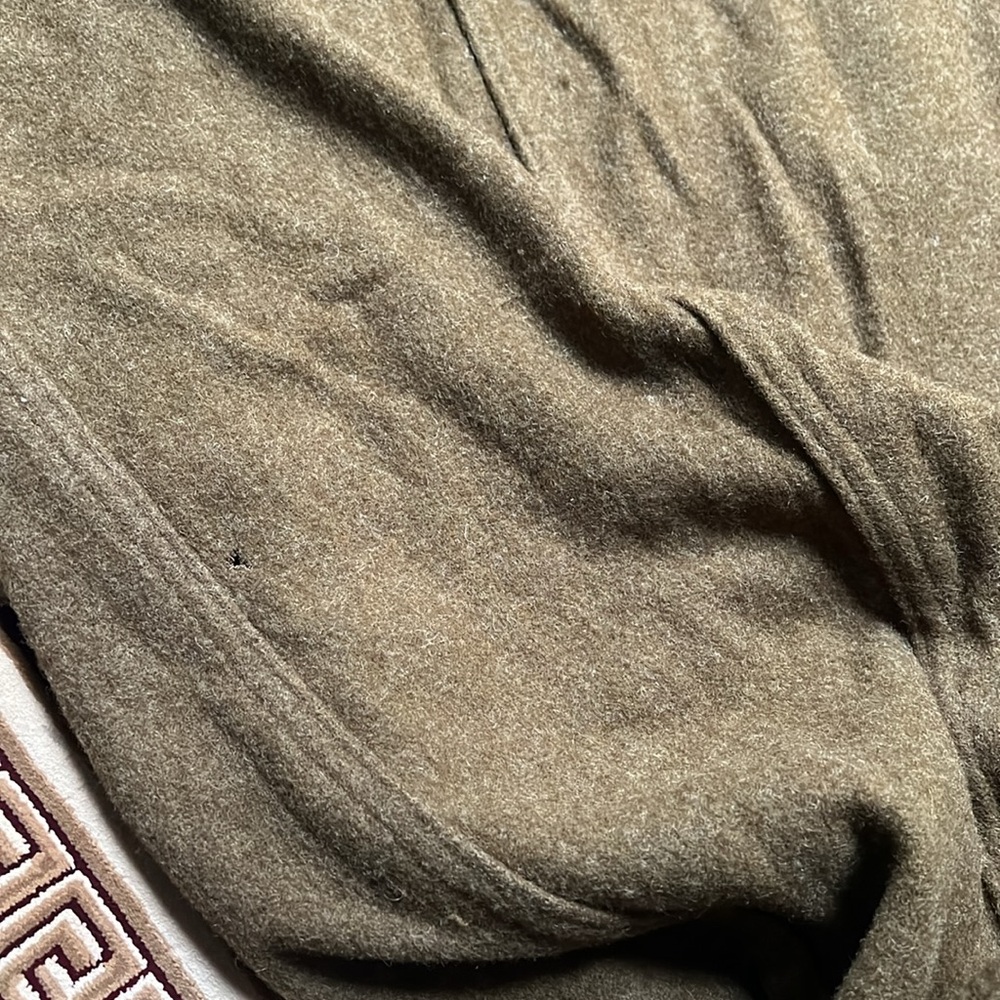World War II US Army Wool Sleeping Bag Green Dated 1945 Mummy Military VTG - Picture 7 of 14